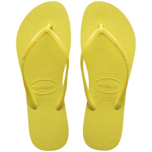 Havianas Slim Flip Flop Pixel Yellow NWT - Picture 2 of 10